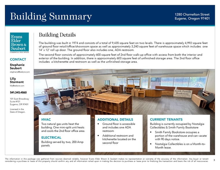 More Photos Of 1280 Charnelton St, Eugene Storefront Retail Office For Sale