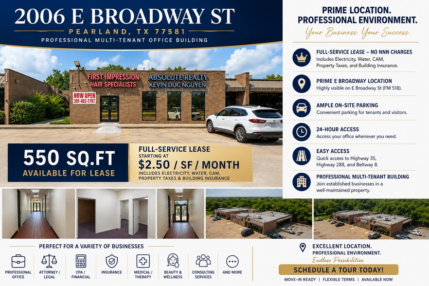 More Photos Of 2006 Broadway St, Pearland Medical For Lease