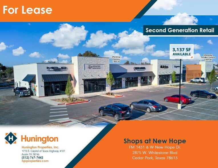 Primary Photo Of FM 1431 & W. New Hope Dr, Cedar Park Storefront For Lease