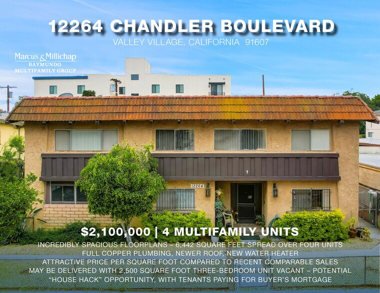 Primary Photo Of 12264 Chandler Blvd, Valley Village Apartments For Sale
