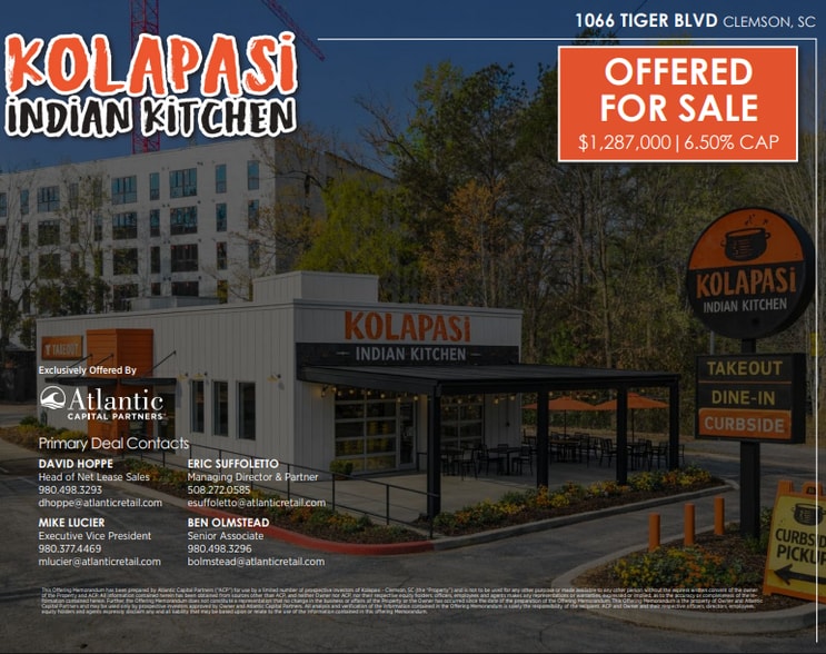 More Photos Of 1066 Tiger Blvd, Clemson Restaurant For Sale