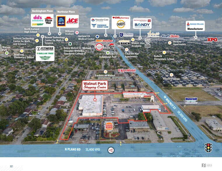 More Photos Of 4401-4425 West Walnut Street, Garland Storefront For Sale