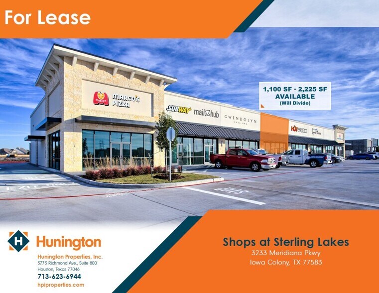 Primary Photo Of 3233 Meridiana Pky, Iowa Colony General Retail For Lease