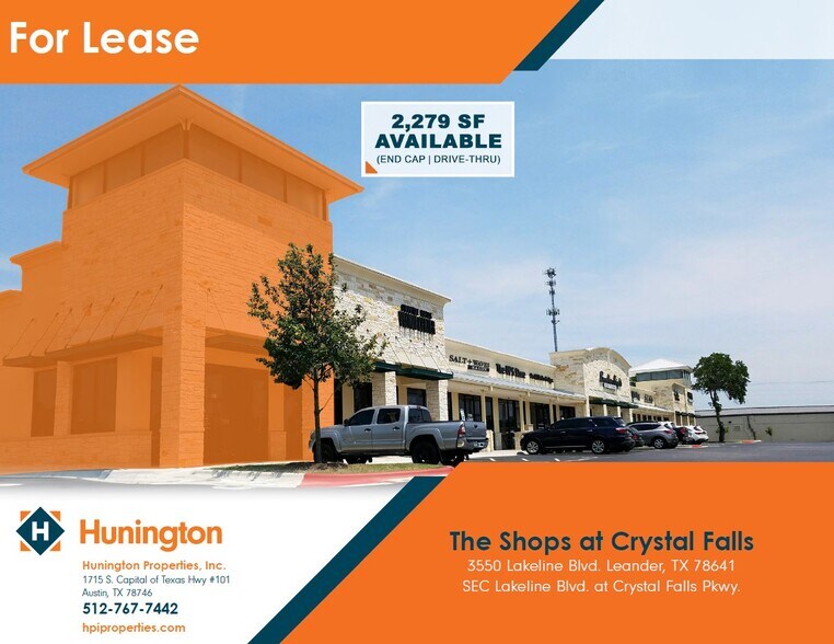 Primary Photo Of 3550 Lakeline Blvd, Leander Storefront For Lease