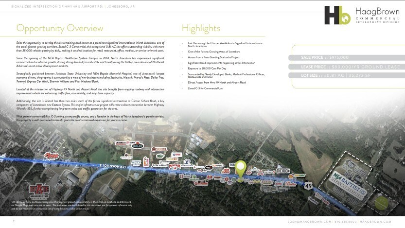 More Photos Of 1722 Airport Rd, Jonesboro Land For Lease