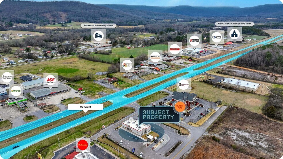 More Photos Of 43137 US Highway 72, Stevenson Fast Food For Sale