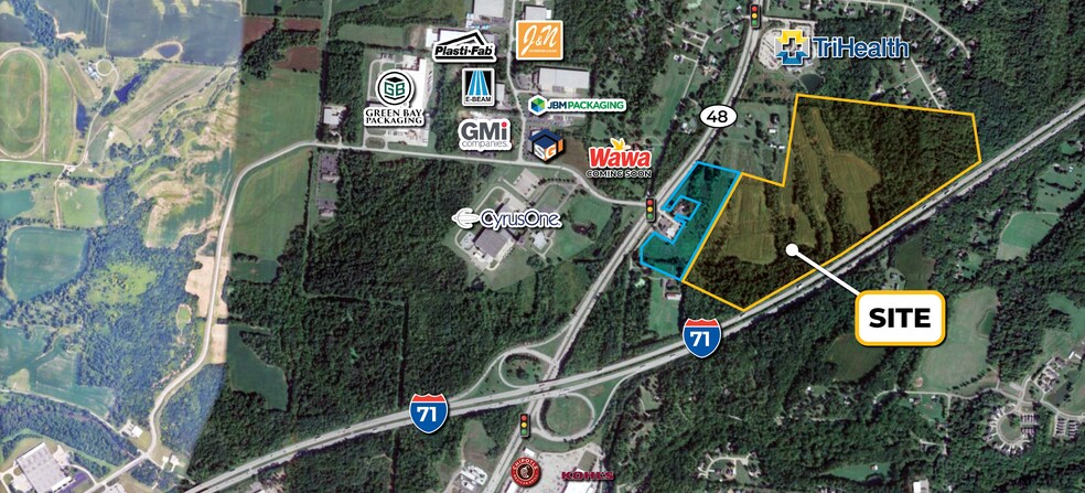 Primary Photo Of Route 48 & I-71 @ I-71, South Lebanon Land For Sale
