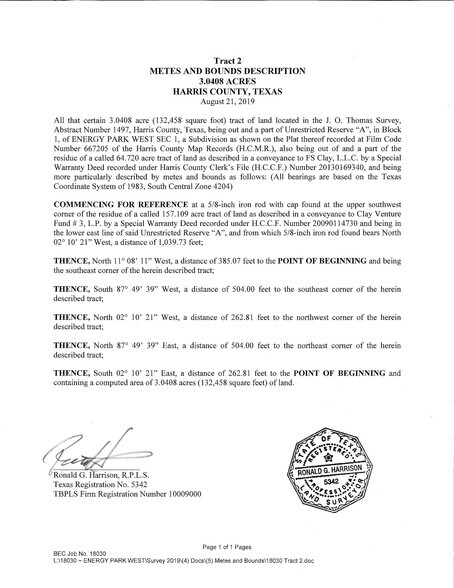 More Photos Of 0 Clay Road, Katy Industrial For Lease