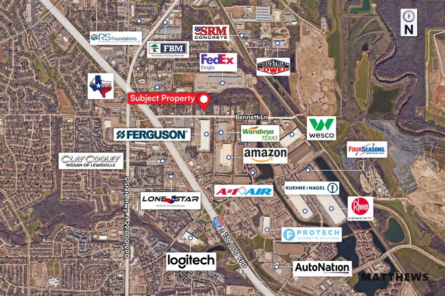 More Photos Of 519 Bennett Ln, Lewisville Flex For Lease