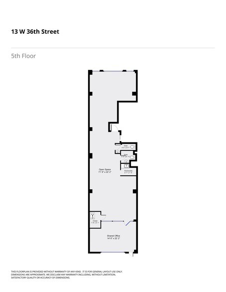 More Photos Of 13 W 36th St, New York Loft Creative Space For Lease