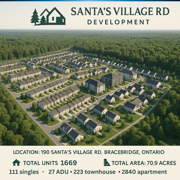 More Photos Of 190 Santas Village Road, Bracebridge Land For Sale