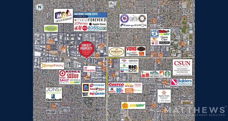 More Photos Of 19620-19626 Nordhoff St, Northridge General Retail For Lease