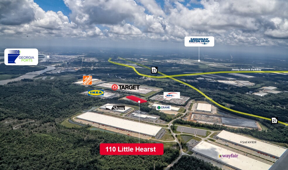 More Photos Of 110 Little Hearst Pky, Pooler Warehouse For Lease