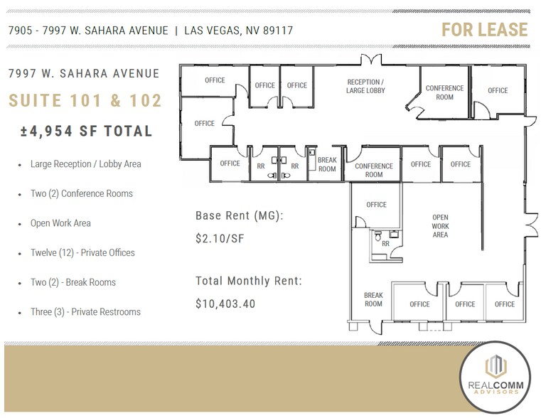 More Photos Of 7905-7995 W Sahara Ave, Las Vegas Unknown For Lease