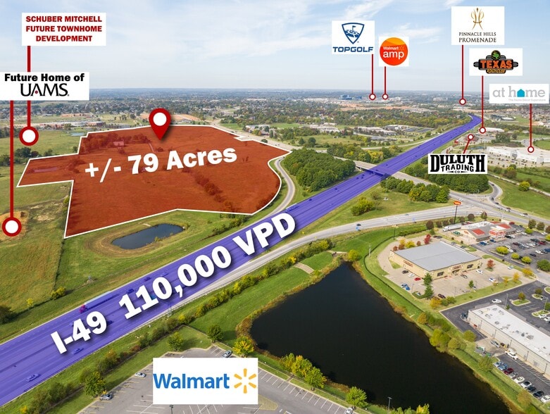 Primary Photo Of W Pleasant Grove Road, Rogers Land For Sale