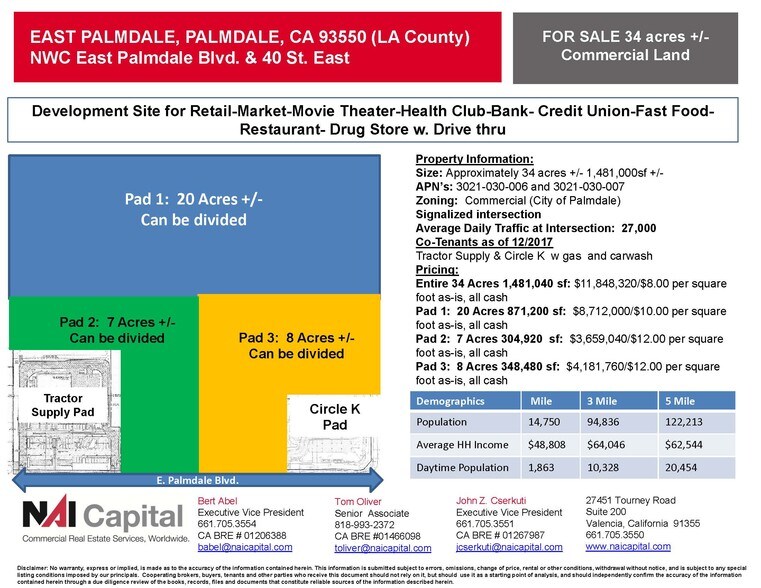More Photos Of 3747 E Palmdale Blvd, Palmdale Land For Sale