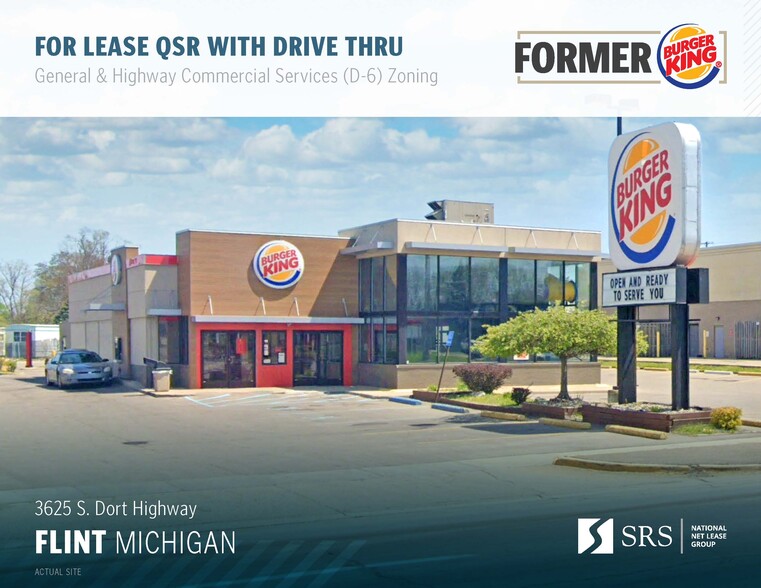 Primary Photo Of 3625 S Dort Hwy, Flint Fast Food For Lease