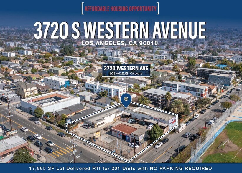 Primary Photo Of 3720 S Western Ave, Los Angeles Land For Sale