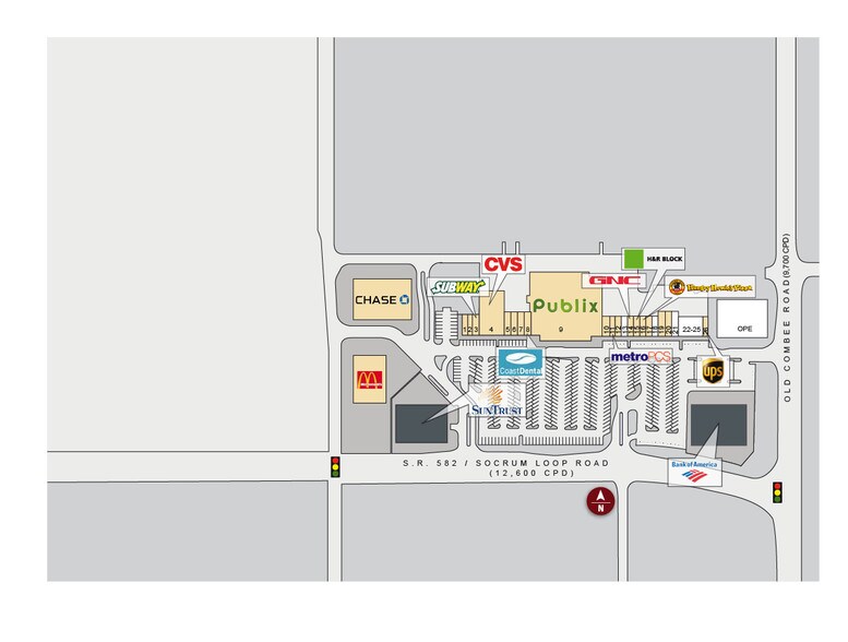 More Photos Of 5341-5375 N Socrum Loop Rd, Lakeland General Retail For Lease