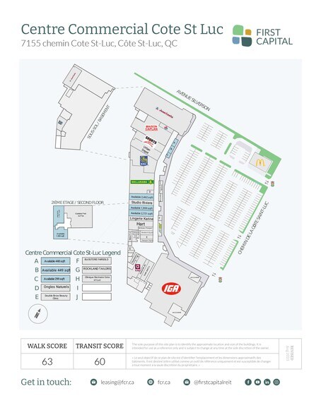 More Photos Of 7001-7155 Ch de la Côte-Saint-Luc, Montréal General Retail For Lease