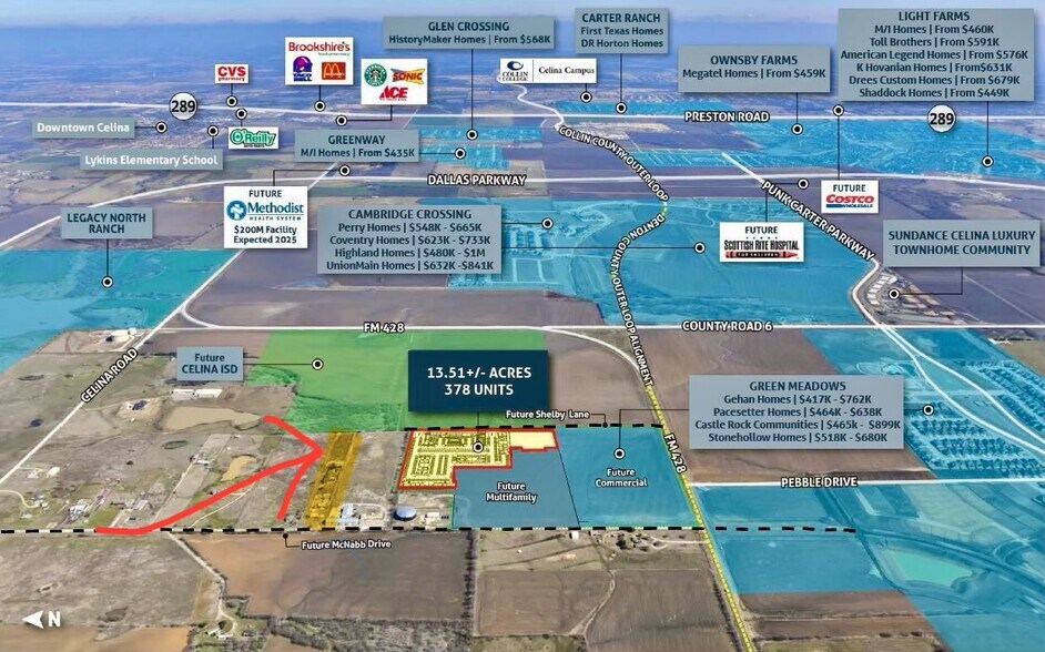 Primary Photo Of 1411 Shelby Ln, Celina Land For Sale