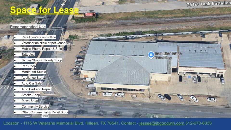 More Photos Of 1115 W Veterans Memorial Blvd, Killeen Auto Dealership For Lease