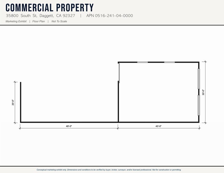 More Photos Of 35800 South St, Daggett Flex For Lease