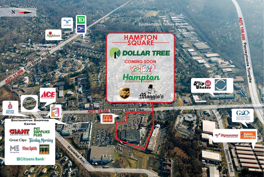 More Photos Of 350-410 2nd Street Pike, Southampton Unknown For Lease