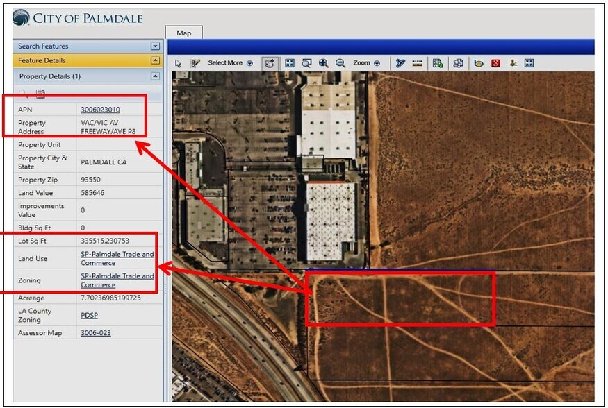 More Photos Of Highway 14 and P-4 Ave @ Division St. and P-4, Palmdale Land For Sale