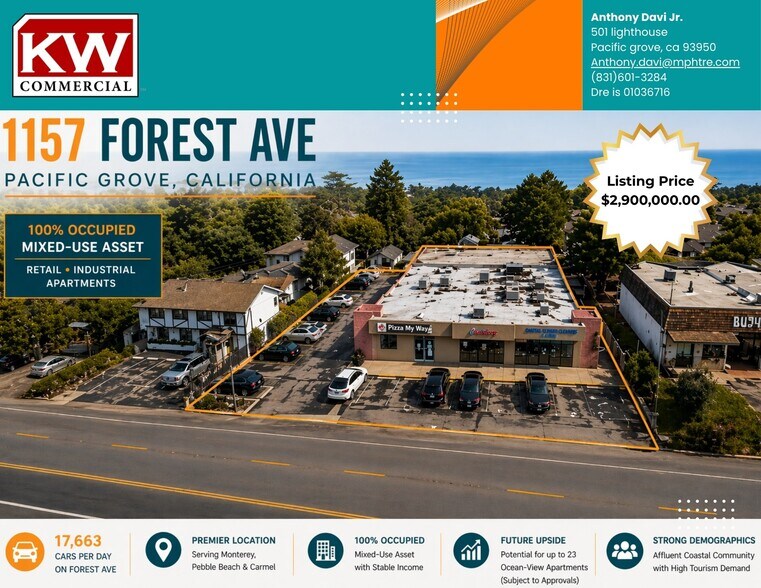 More Photos Of 1157 Forest Ave, Pacific Grove Freestanding For Sale