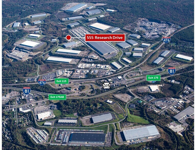 More Photos Of 555 Research Drive, Pittston Township Warehouse For Lease