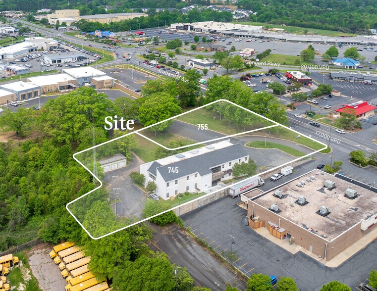 Primary Photo Of 745 & 755 Cabarrus Ave, Concord Office For Sale