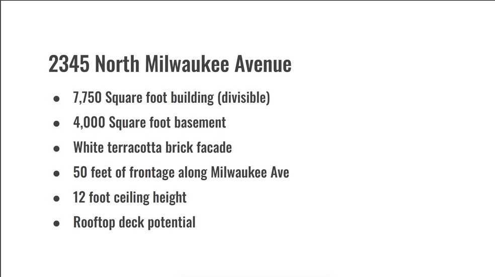 More Photos Of 2345 N Milwaukee Ave, Chicago Storefront Retail Residential For Lease