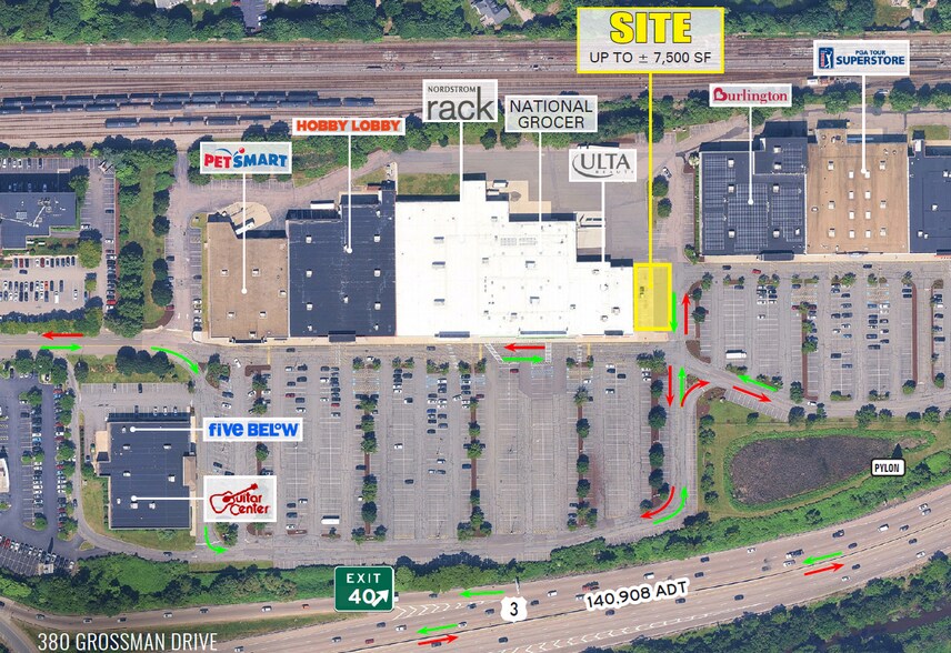 More Photos Of 200-380 Grossman Dr, Braintree Storefront For Lease