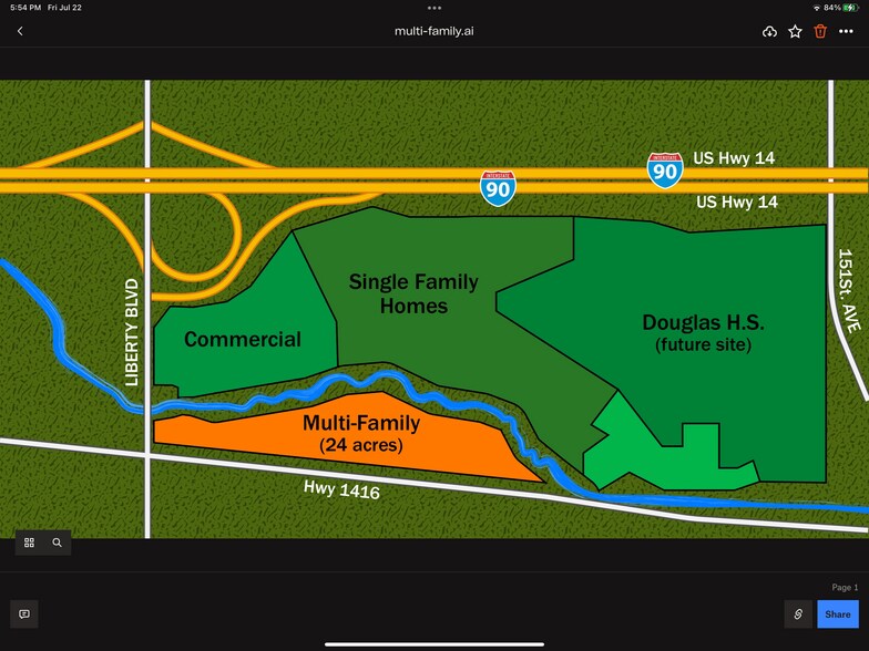 More Photos Of Highway 1416, Box Elder Land For Sale