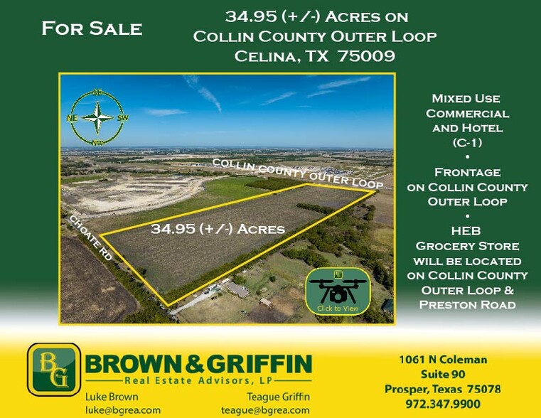 Primary Photo Of 8050 CHOATE Rd, Celina Land For Sale