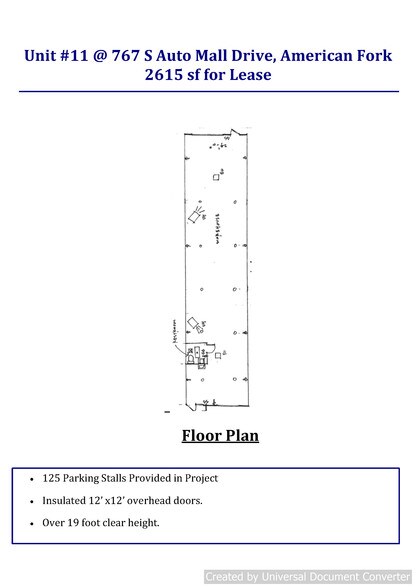 More Photos Of 767 S Auto Mall Dr, American Fork Warehouse For Lease