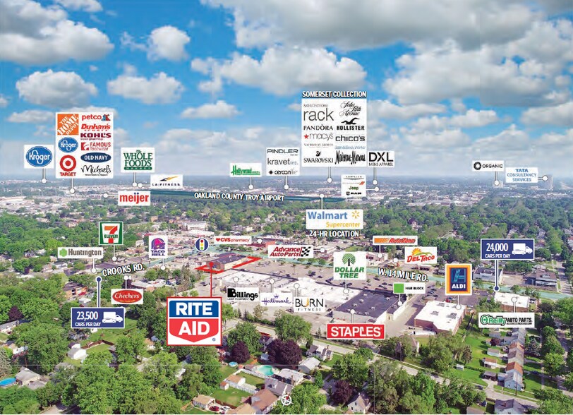 More Photos Of 1301 W 14 Mile Rd, Clawson Freestanding For Lease