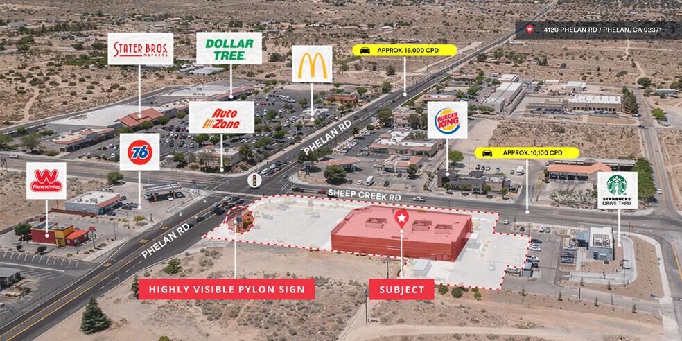 More Photos Of 4120 Phelan Rd, Phelan Drugstore For Lease