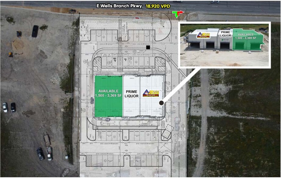 More Photos Of 1305 E Wells Branch Pky, Pflugerville Storefront For Lease
