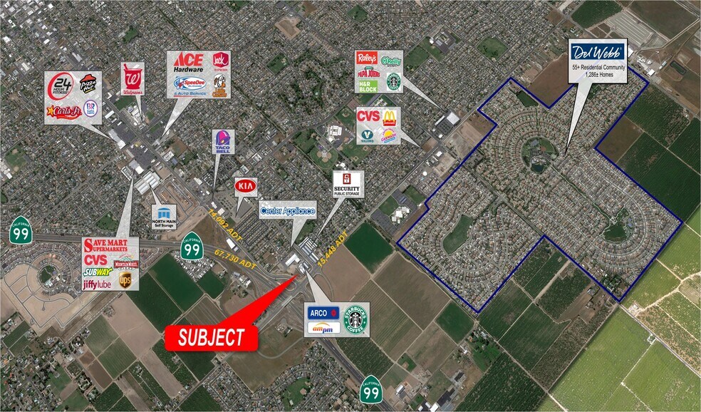 More Photos Of Hwy 99 & Lathrop Rd, Manteca General Retail For Lease