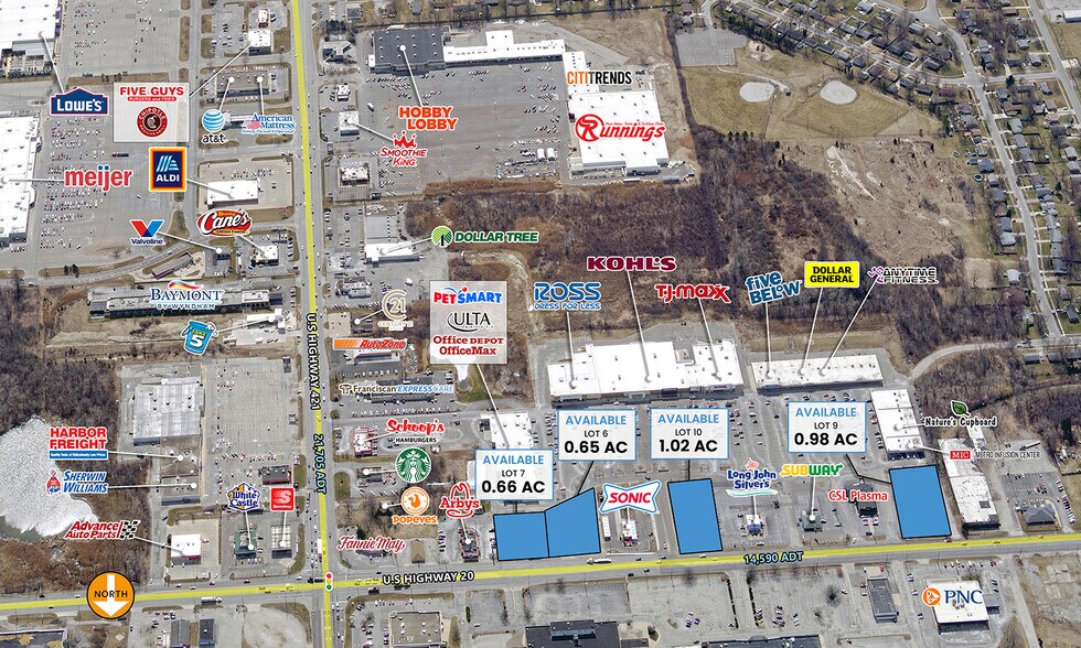 Primary Photo Of 210-218 Dunes Plz, Michigan City Land For Lease