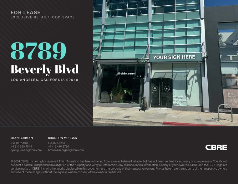 Primary Photo Of 8789-8797 Beverly Blvd, West Hollywood Office For Lease