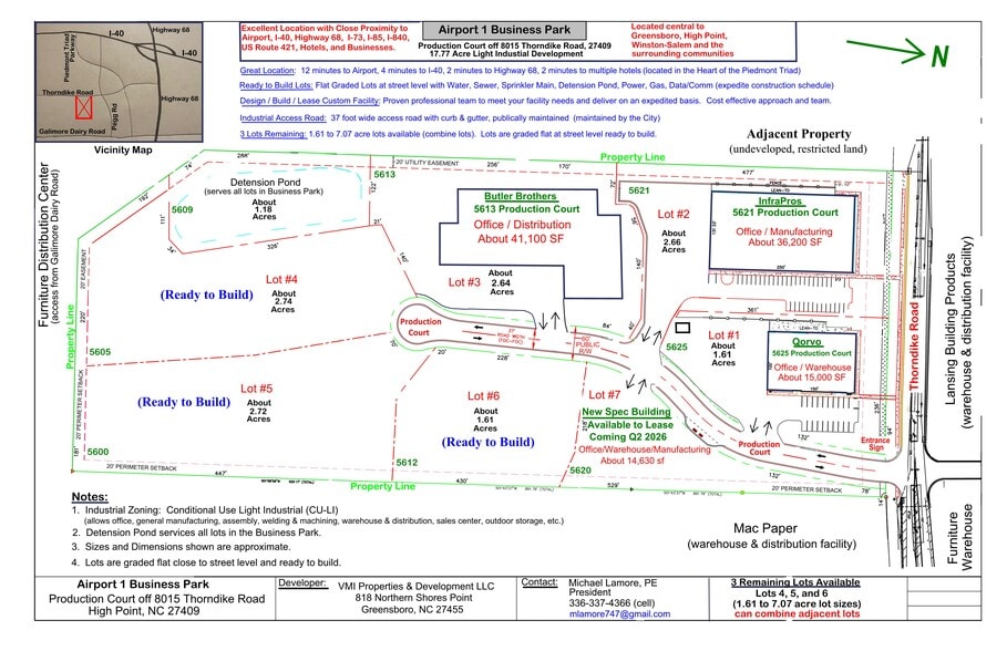 More Photos Of 8015 Thorndike Rd, Greensboro Land For Sale