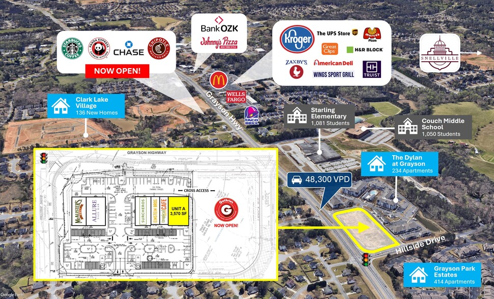 Primary Photo Of Grayson Hwy & Hillside Drive, Grayson General Retail For Lease