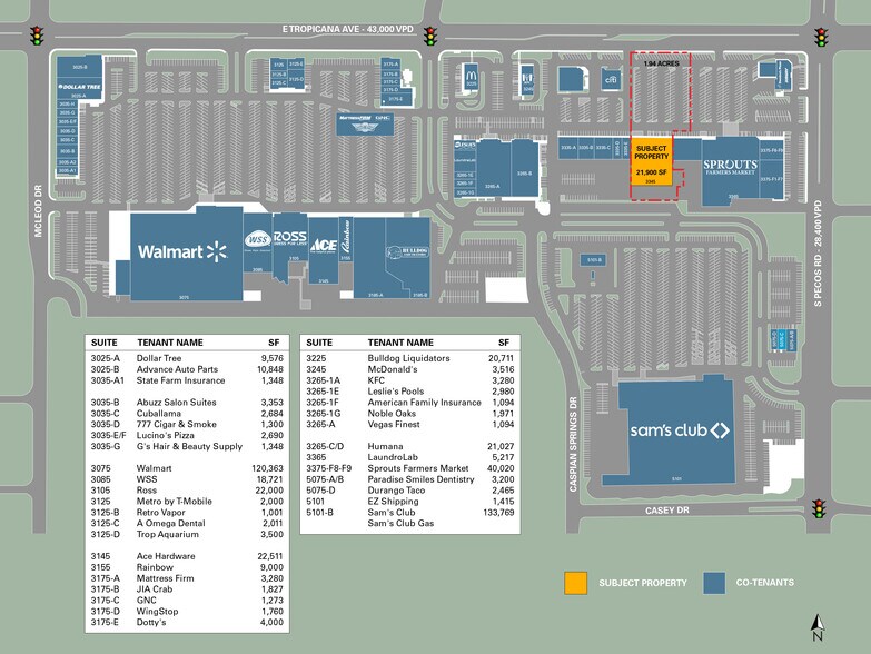 More Photos Of 3345 E Tropicana Ave, Las Vegas Freestanding For Lease