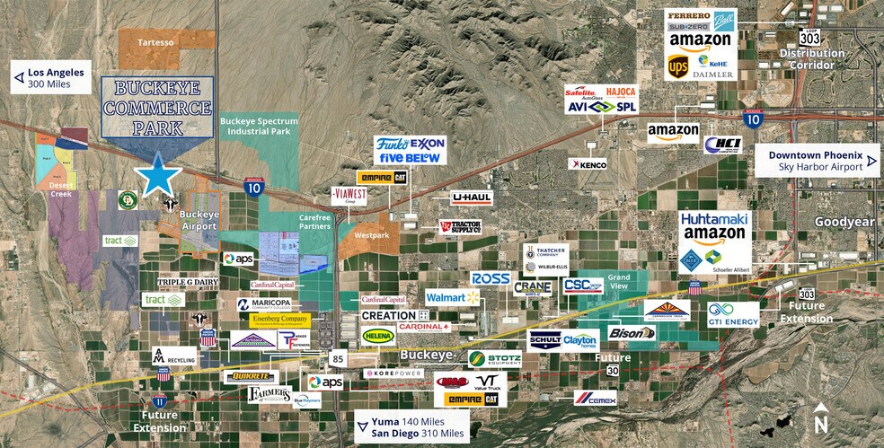More Photos Of SEC Johnson Road & I-10, Buckeye Land For Sale