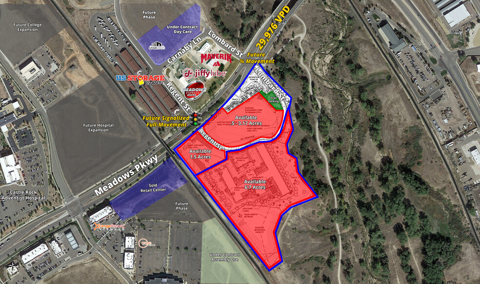 Primary Photo Of Meadows Pkwy & Lombard Ln, Castle Rock Land For Sale