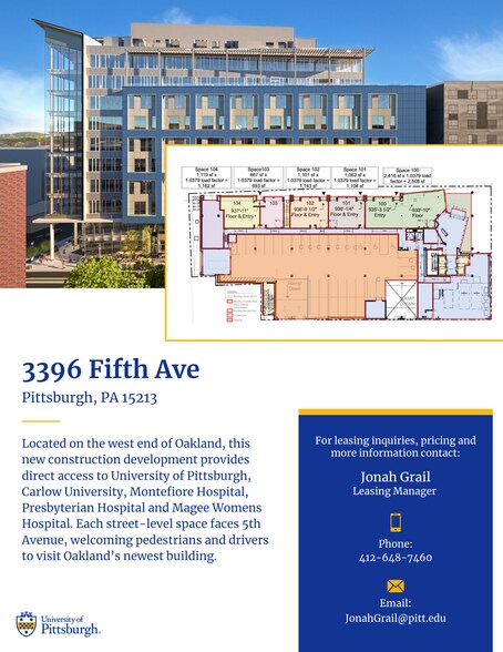 More Photos Of Fifth & Halket St, Oakland Office For Lease