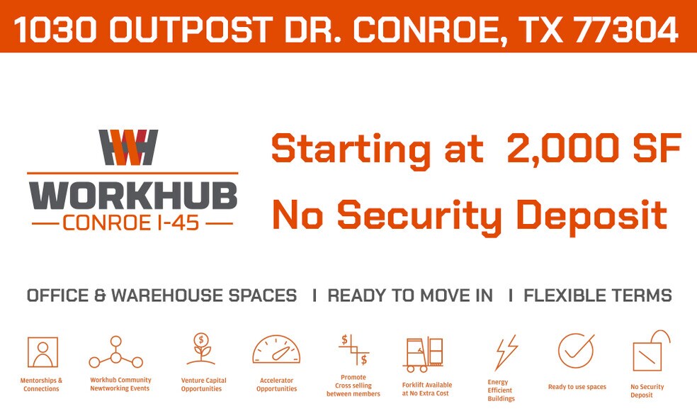 More Photos Of 1030 Outpost Dr, Conroe Unknown For Lease